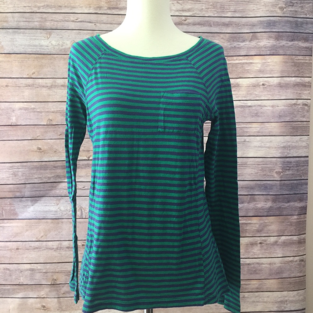 Chip & Pepper Green & Blue Striped Shirt